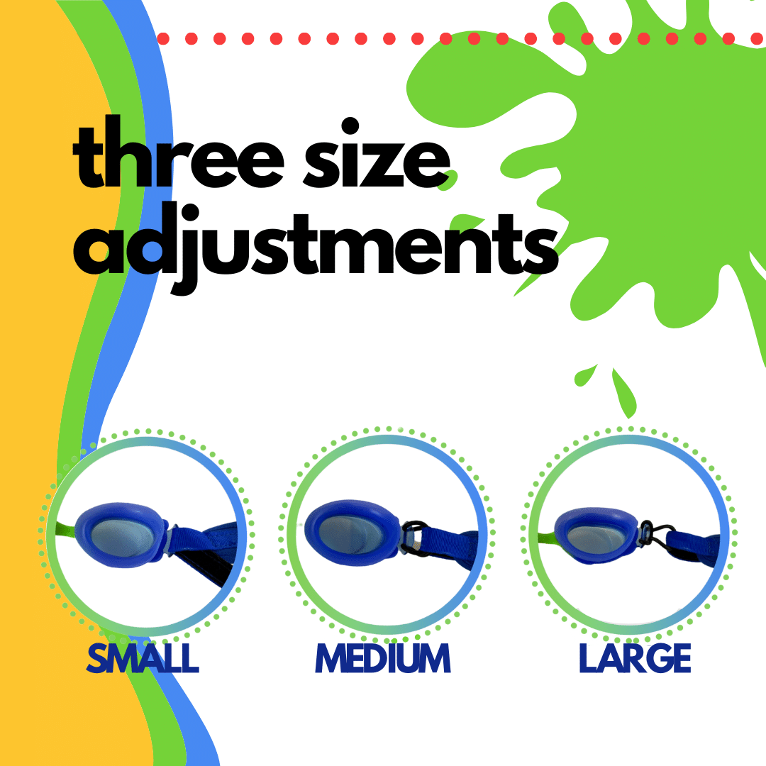 Three size adjustments. Small ,medium, and large.